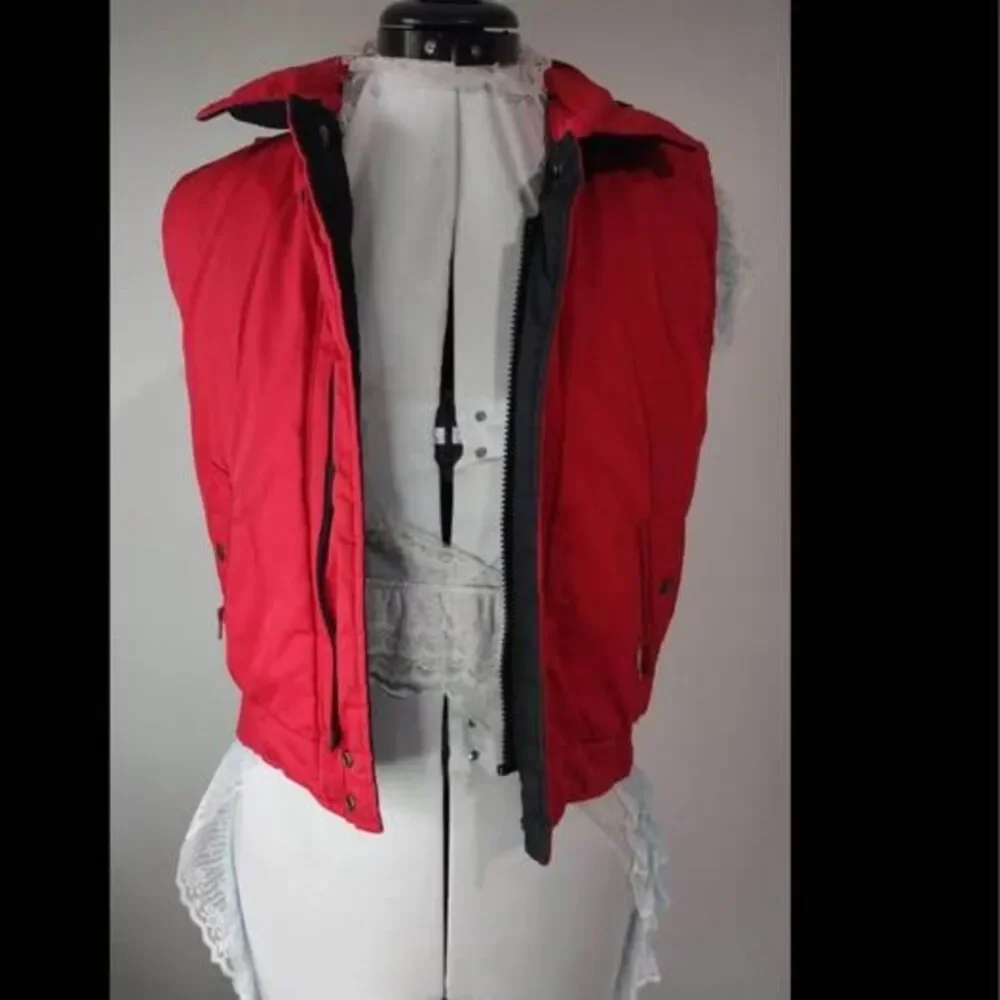 Boys size 8 London Fog Vest high altitude double sided red or black FLAW-No fron